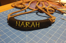 Embroidered Personalized Noseband Cover for Rope Halters
