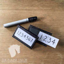 Halter wraps  Competition numbers - Interchangeable - Pocket for your number