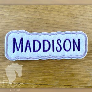 Embroidered Name Patches