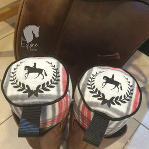 Boots Trees/ Shapers - Red, Grey and white Plaid - One pair in stock.