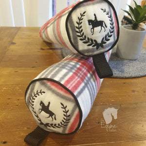 Boots Trees/ Shapers - Red, Grey and white Plaid - One pair in stock.